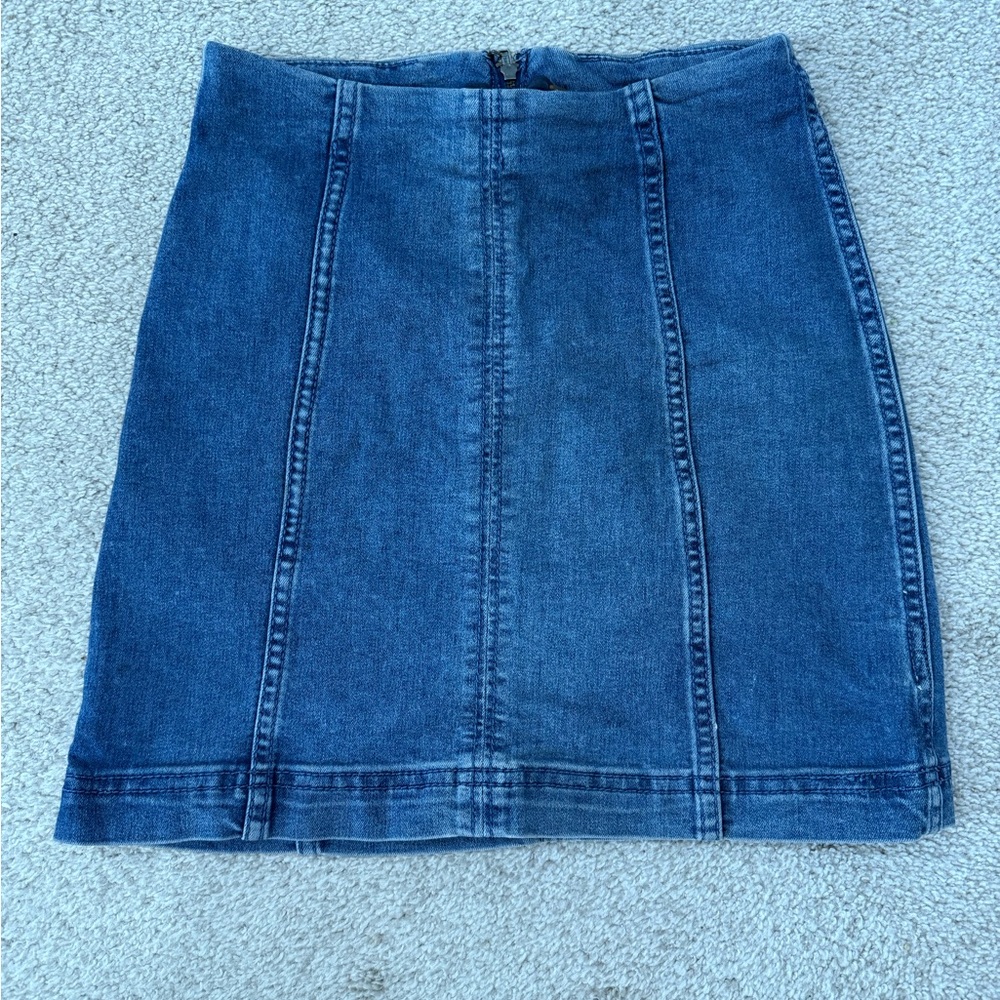 Free People Denim Mini Skirt